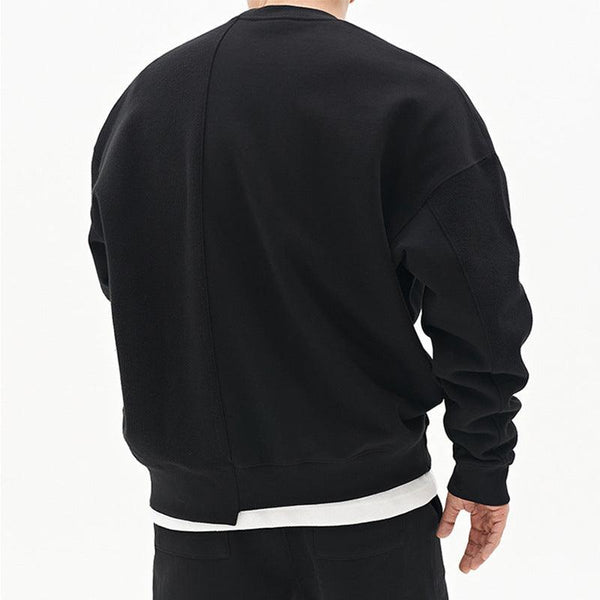 Suéter de cuello redondo jersey suelto ropa de hombre