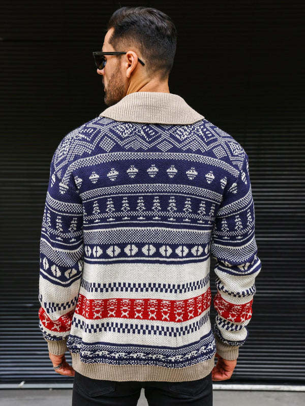 Suéter de otoño, abrigo de punto para hombre.